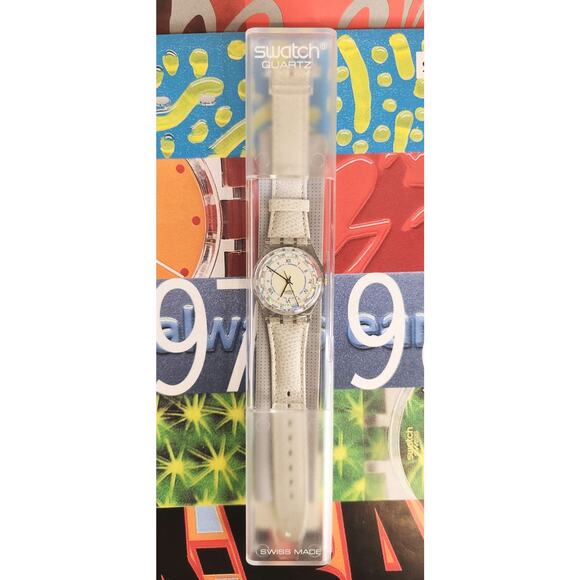 Swatch watch FEATHERS GK403 1994 Standard Gents New old stock - Picture 2 of 7